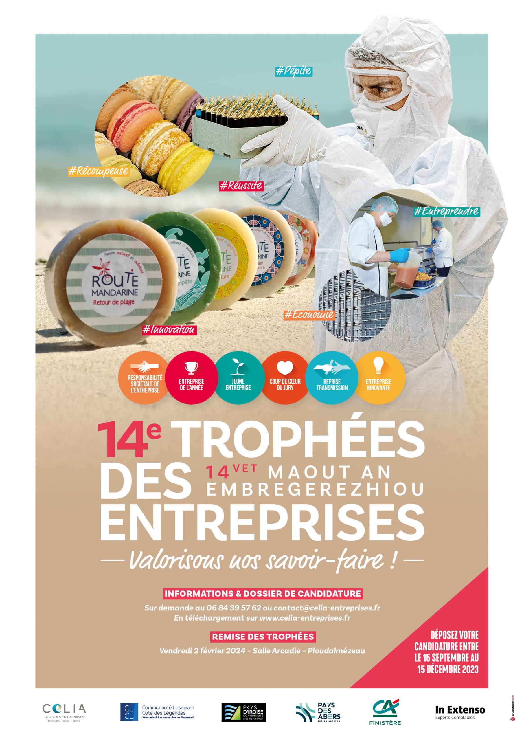 Affiche de la 14ème édition des Trophées de l'entreprise