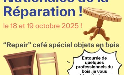 Repair café spécial objets en bois à l'occasion des journées de la réparation